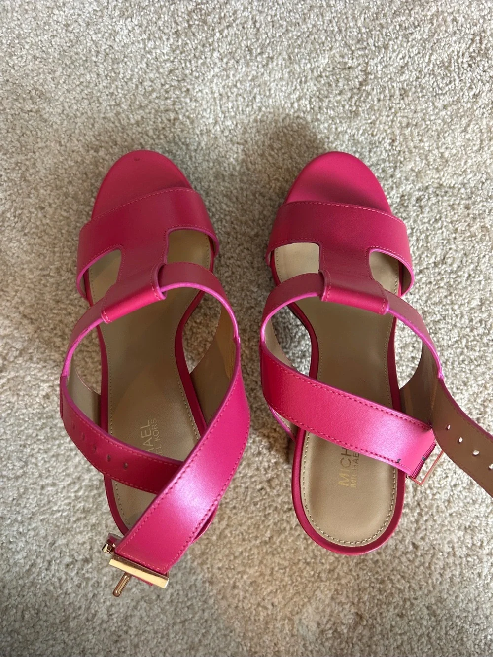 Michael Kors Becker block platform heels